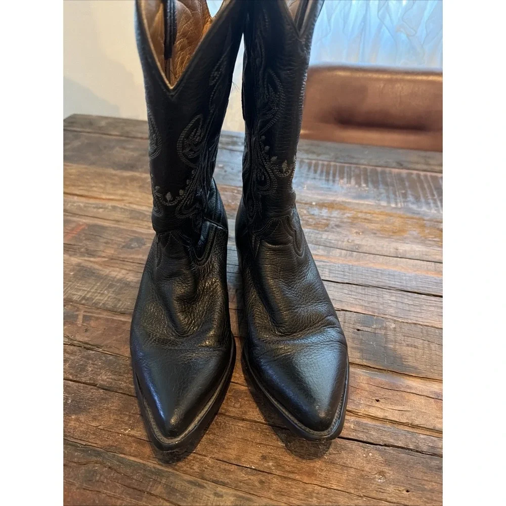 Quadra Deer  UpperLeather Boots -Size 6.5 US-Black!